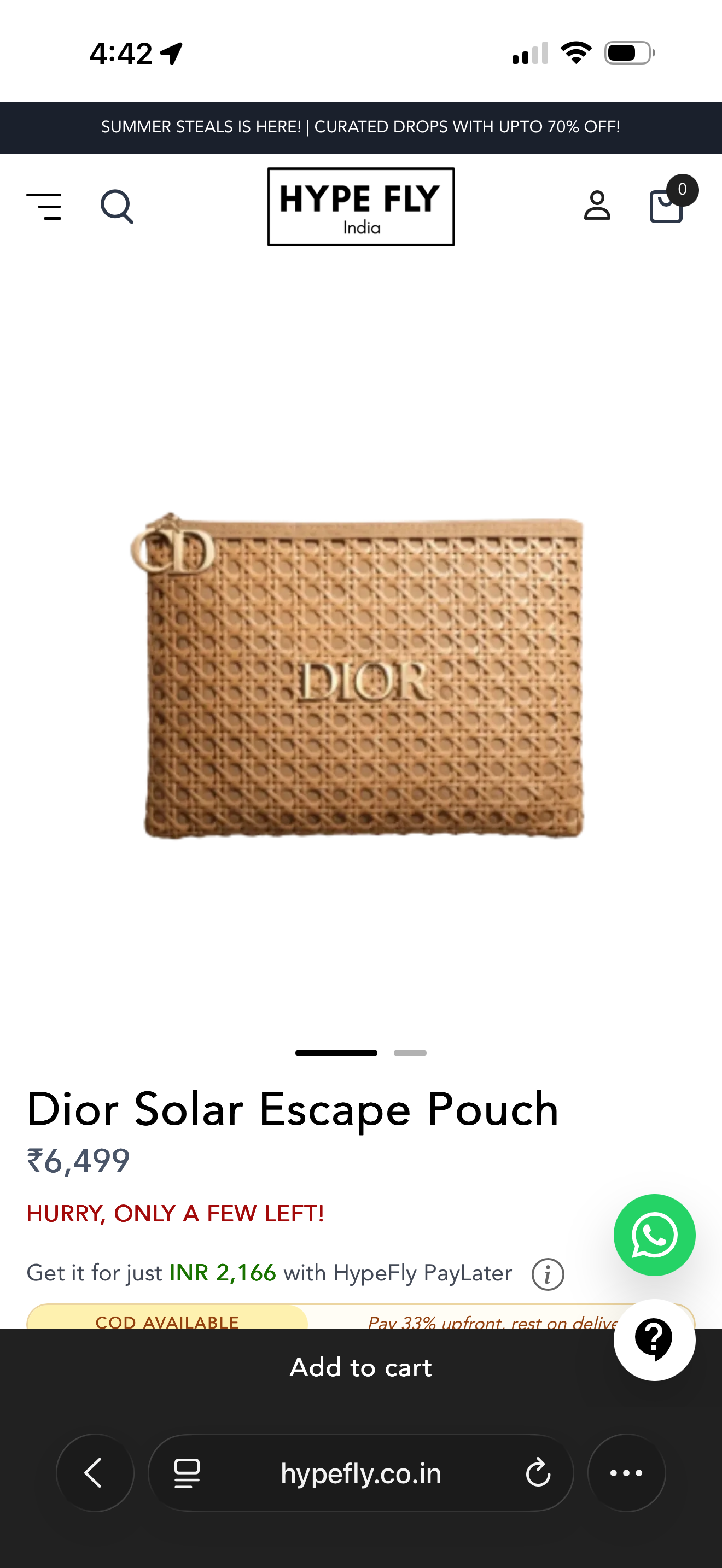 Dior Solar Escape Raffia Beauty Pouch – Limited Edition Dior Beauty Summer Cosmetic Bag