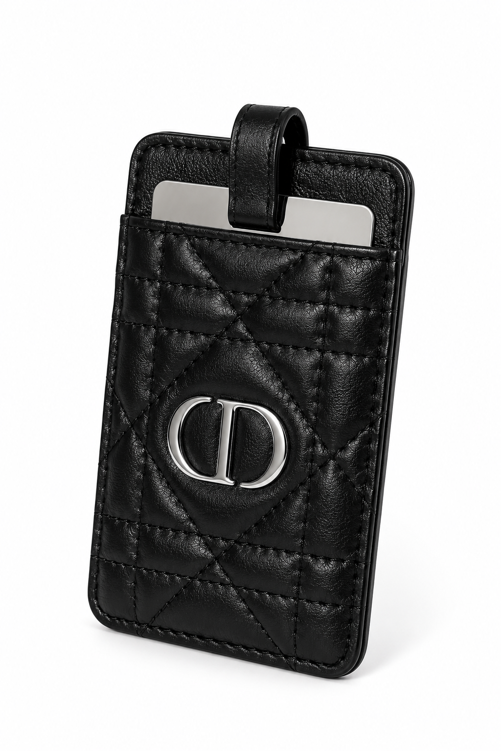 Dior Cannage Phone Card Holder Mirror – Limited Edition Dior Beauty 3-in-1 Phone Accessory