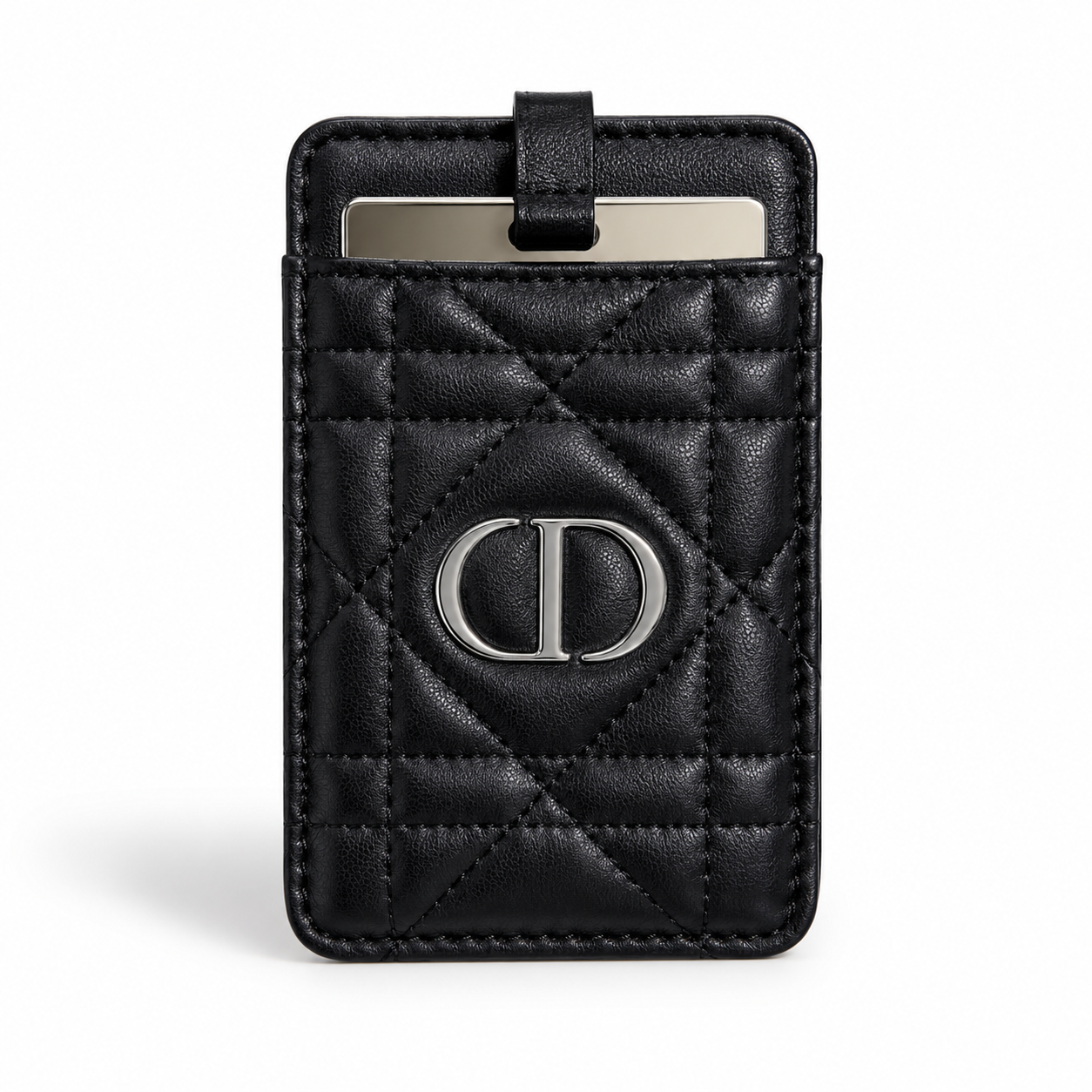 Dior Cannage Phone Card Holder Mirror
