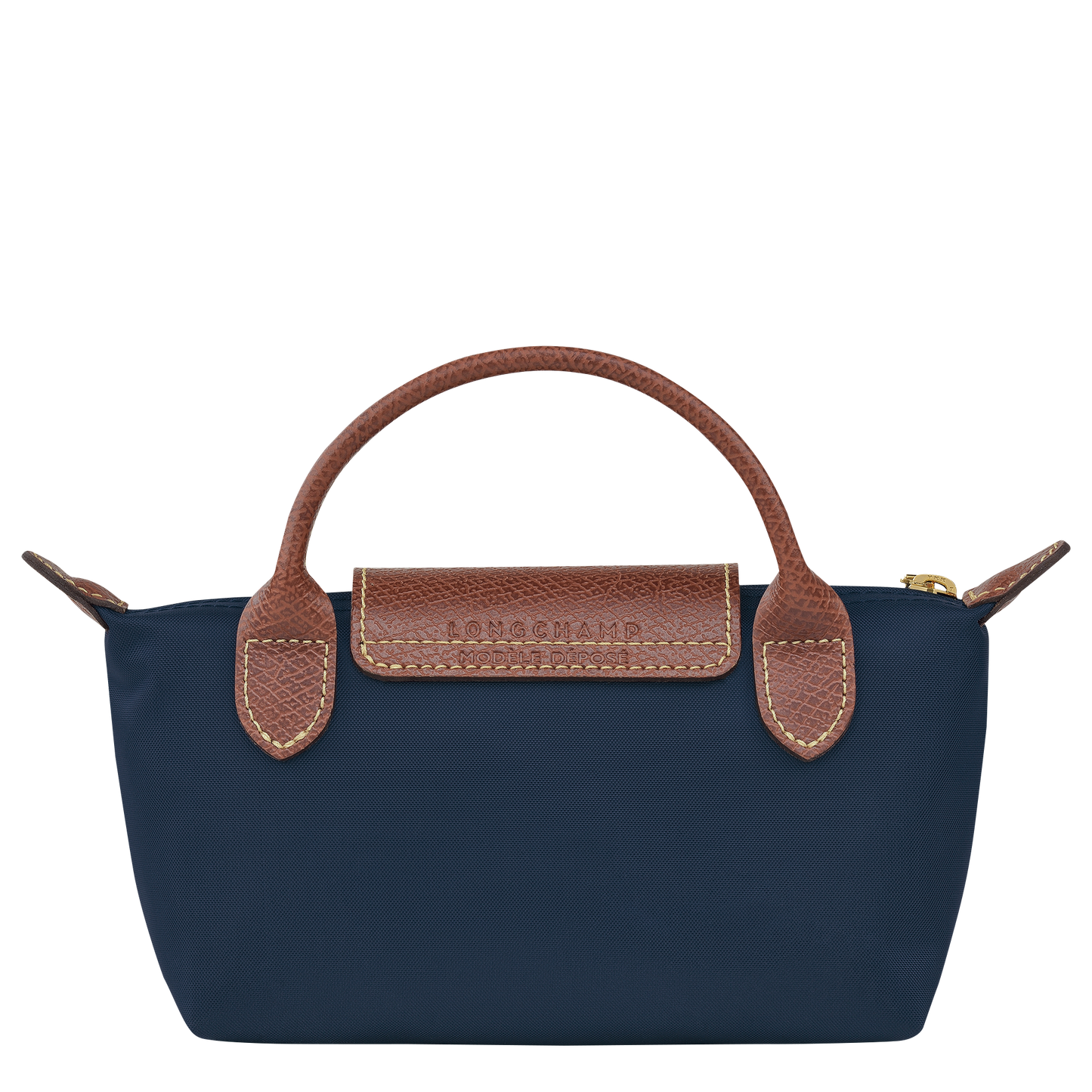 Longchamp Le Pliage Pouch with Handle — Navy