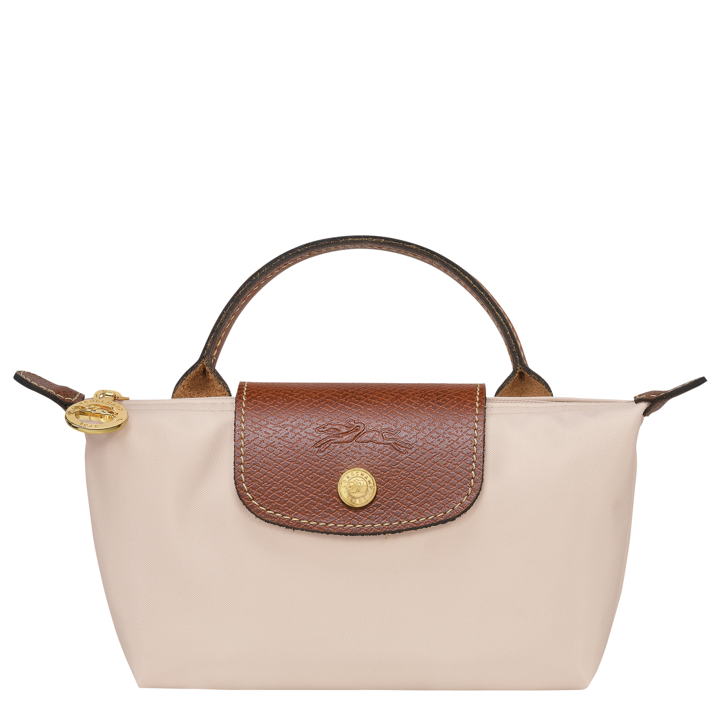 Longchamp Le Pliage Pouch with Handle — Paper