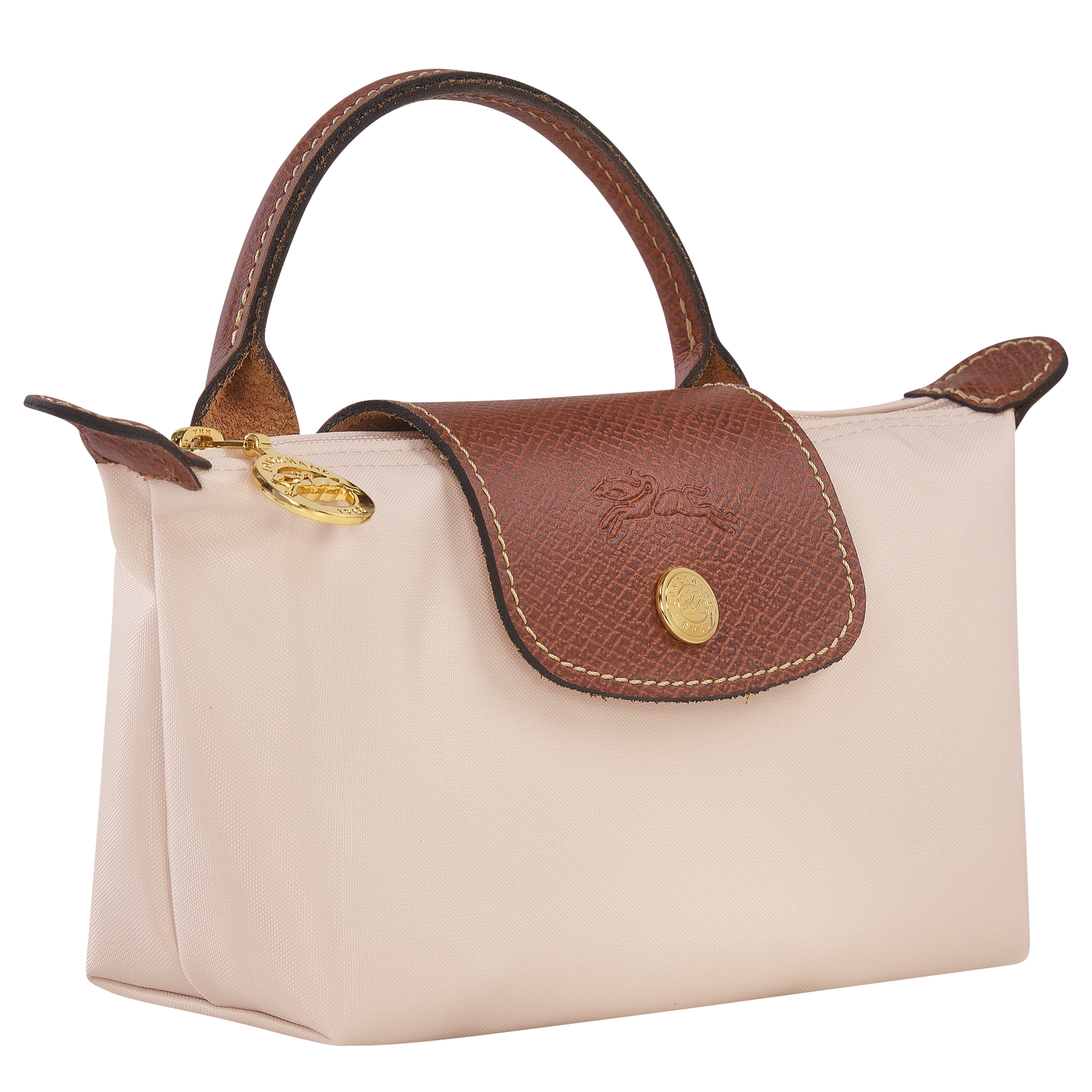 Longchamp Le Pliage Pouch with Handle — Paper