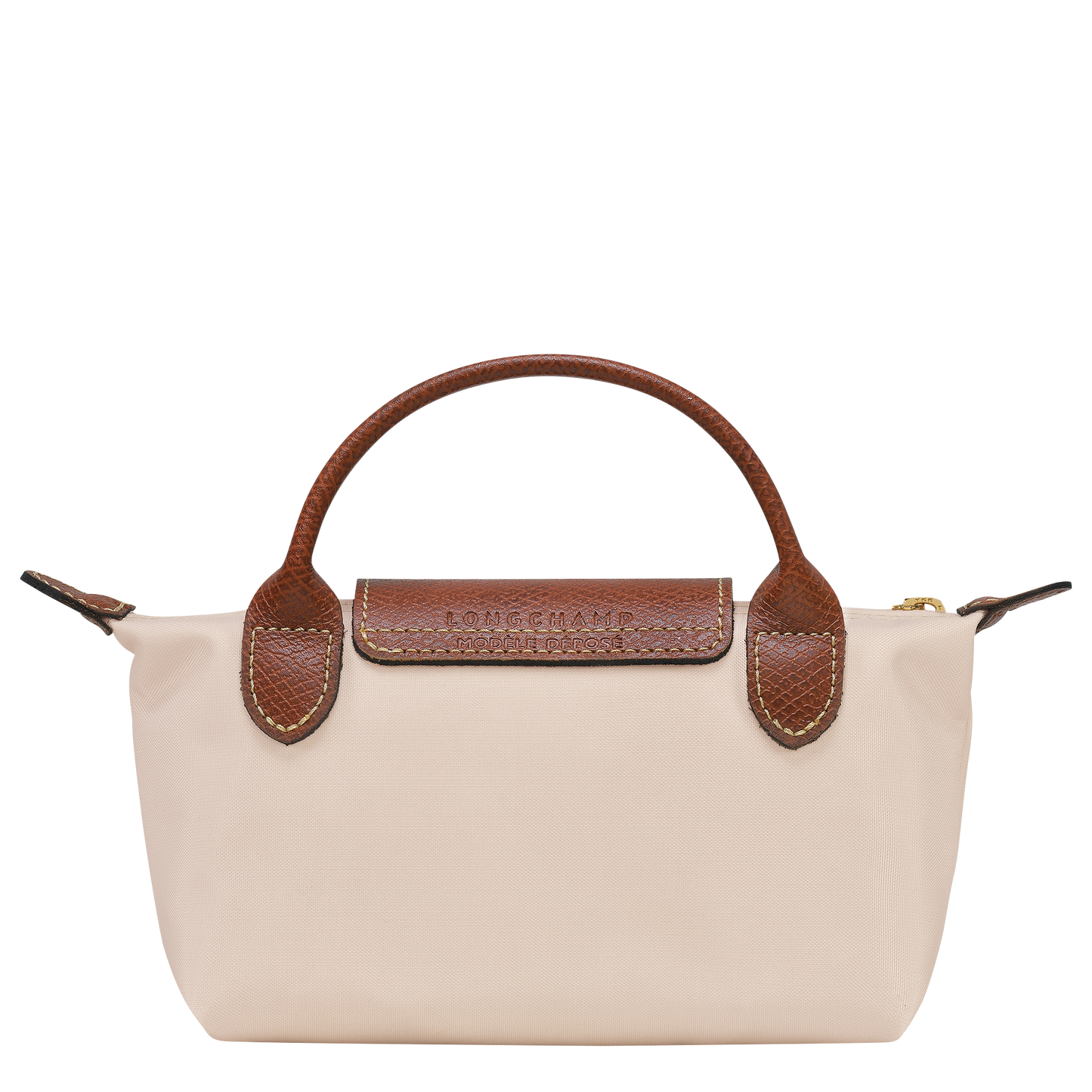 Longchamp Le Pliage Pouch with Handle — Paper