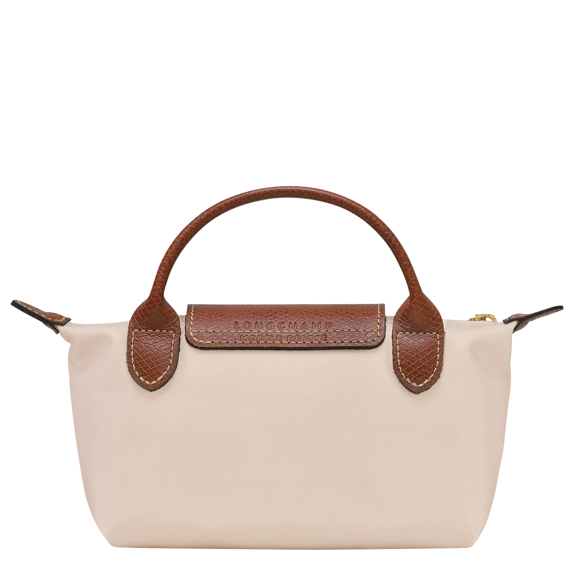 Longchamp Le Pliage Pouch with Handle — Paper