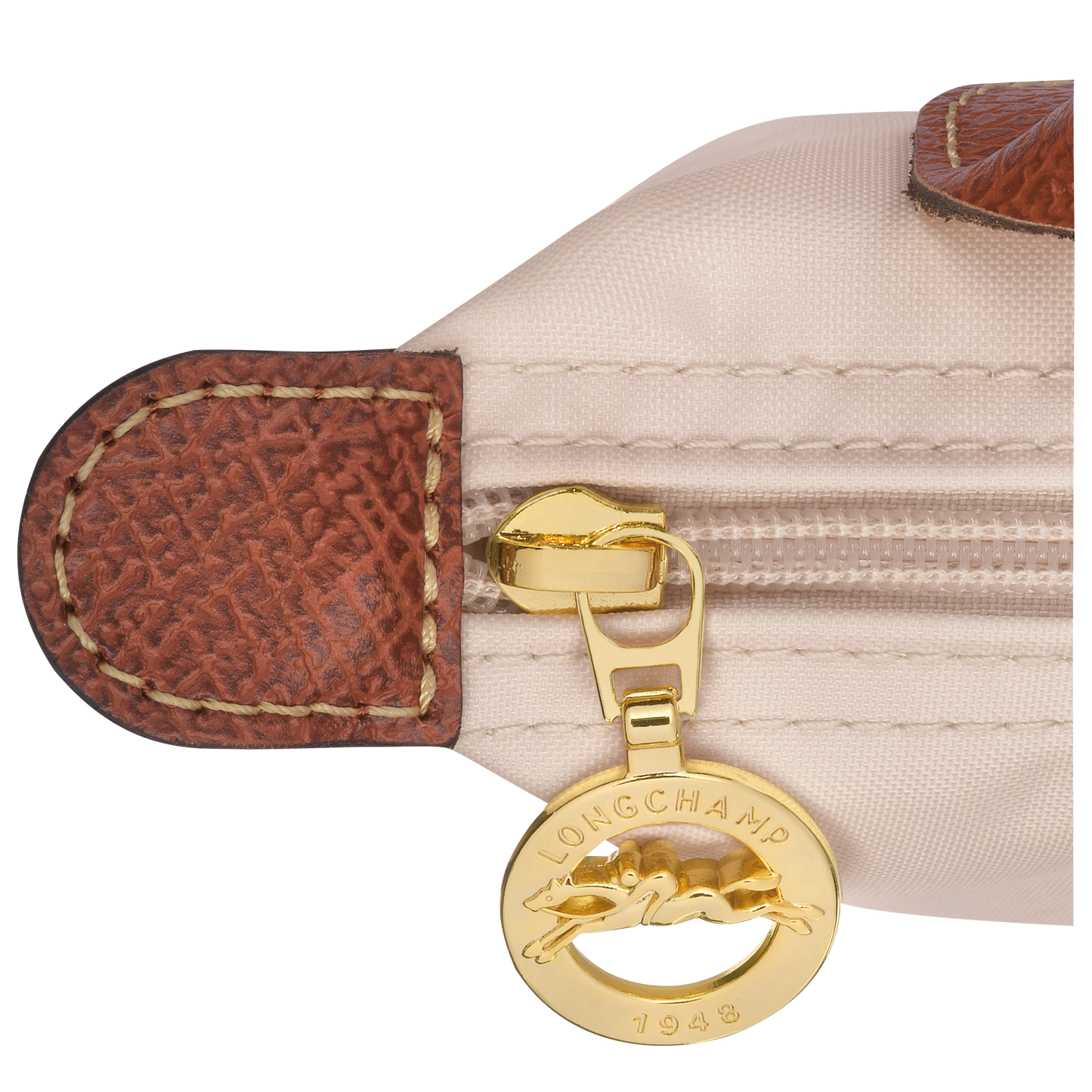 Longchamp Le Pliage Pouch with Handle — Paper