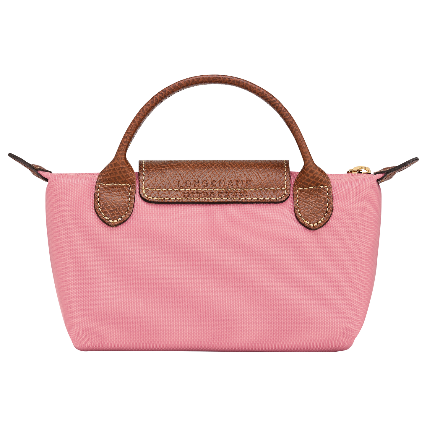 Longchamp Le Pliage Pouch with Handle — Pink