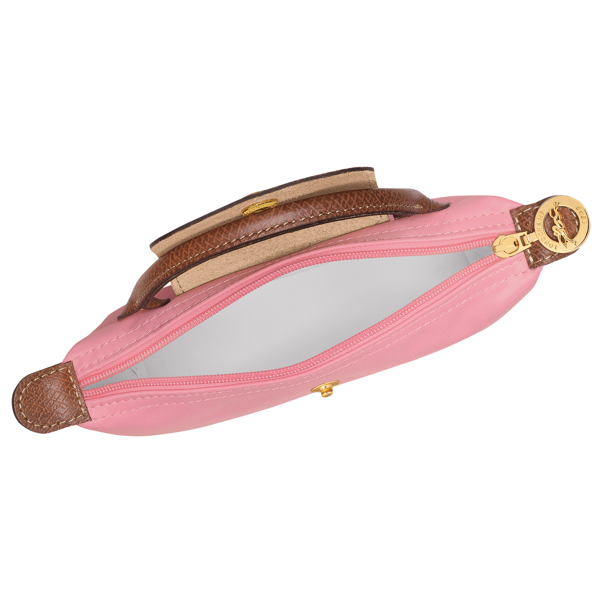 Longchamp Le Pliage Pouch with Handle — Pink