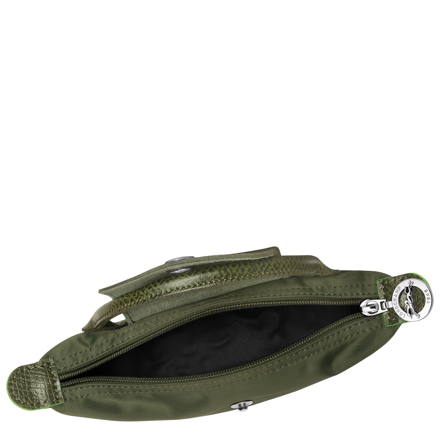 Longchamp Le Pliage Pouch with Handle — Olive (Green Line)