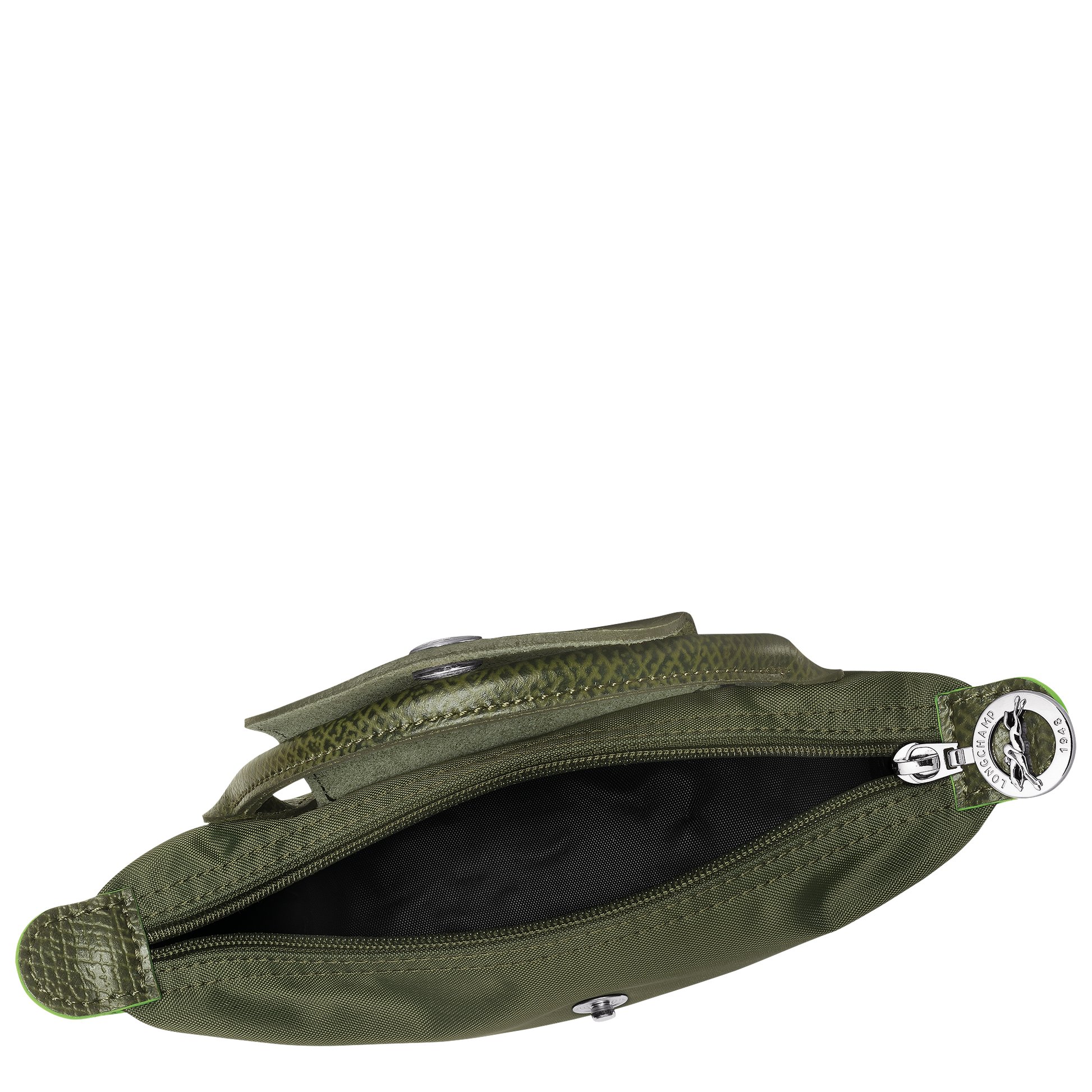 Longchamp Le Pliage Pouch with Handle — Olive (Green Line)