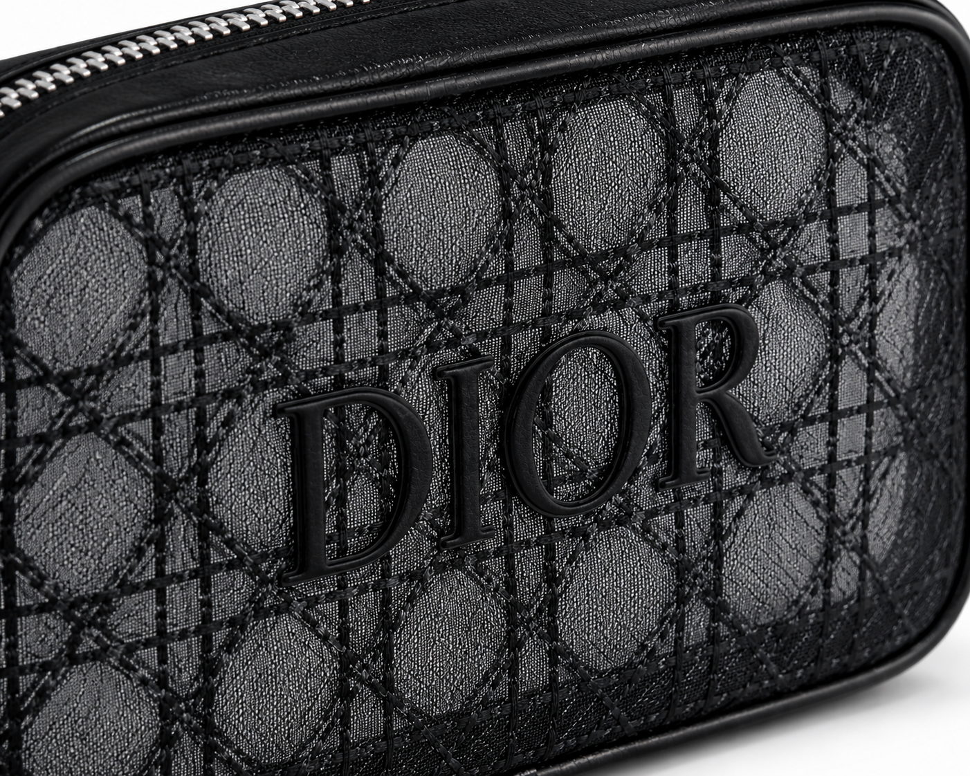 Dior Black Mesh Makeup Pouch – Limited Edition Dior Beauty Cosmetic Bag