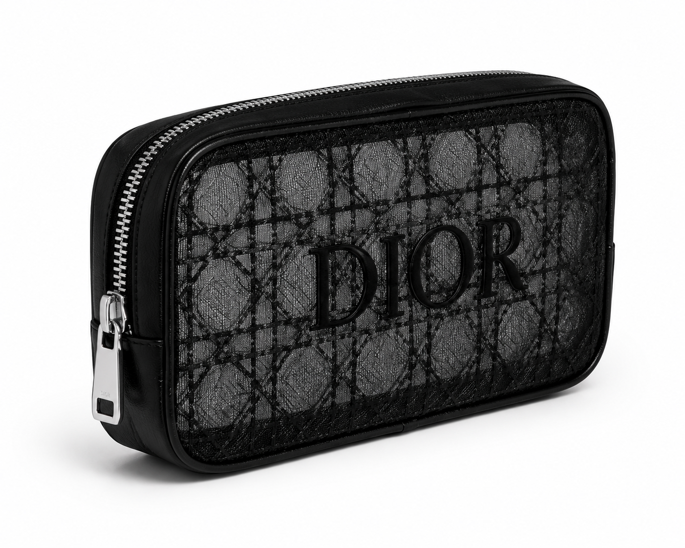 Dior Black Mesh Makeup Pouch – Limited Edition Dior Beauty Cosmetic Bag