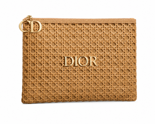 Dior Solar Escape Raffia Beauty Pouch – Limited Edition Dior Beauty Summer Cosmetic Bag