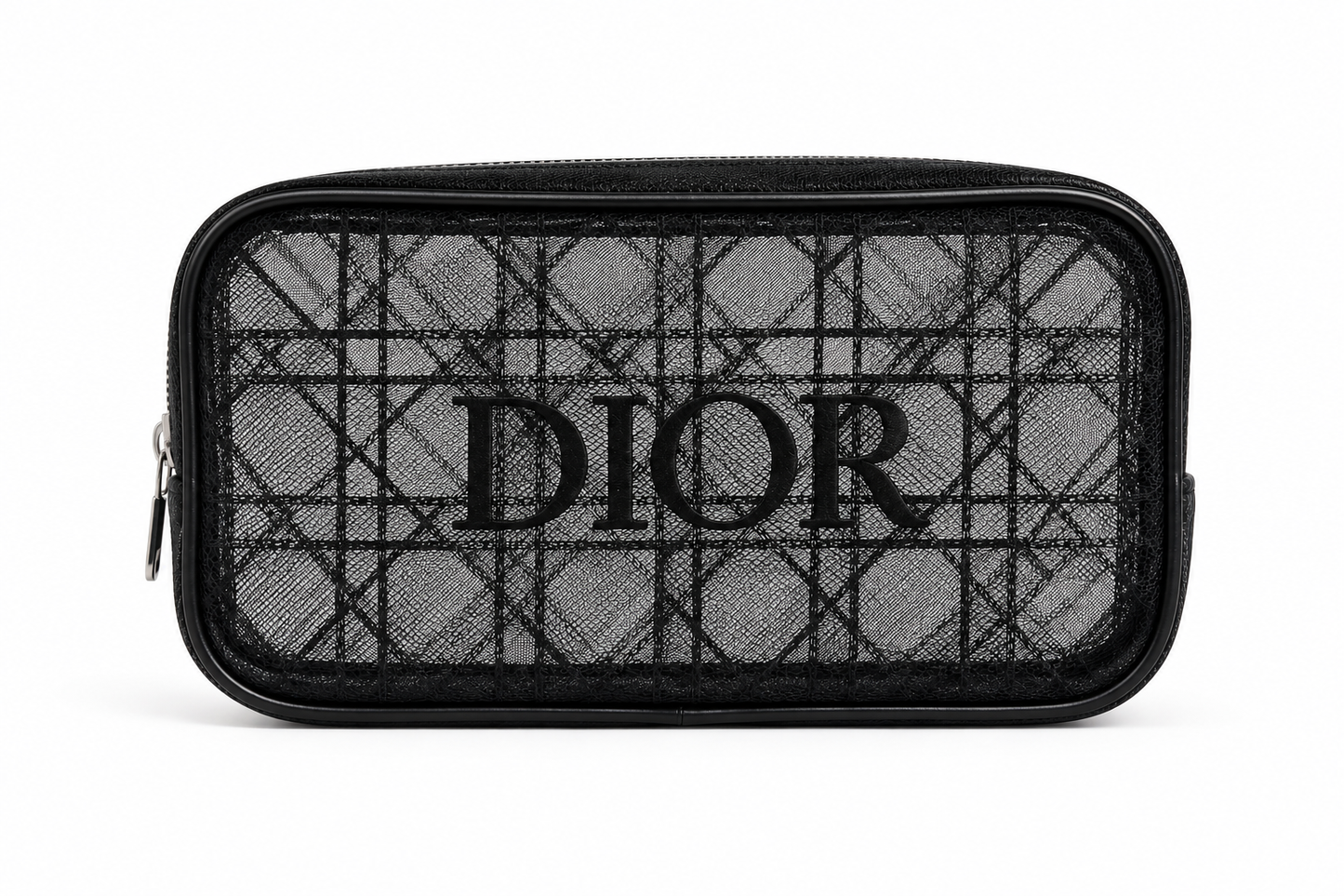 Dior Black Mesh Makeup Pouch – Limited Edition Dior Beauty Cosmetic Bag