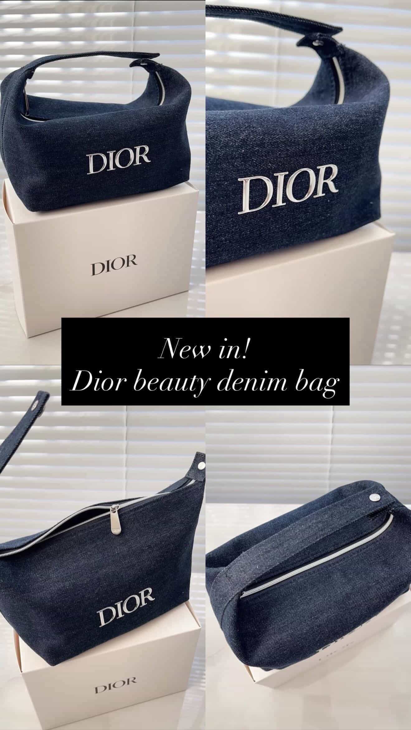 Dior Beauty Denim Vanity Pouch – Limited Edition Dior Beauty Makeup Organizer