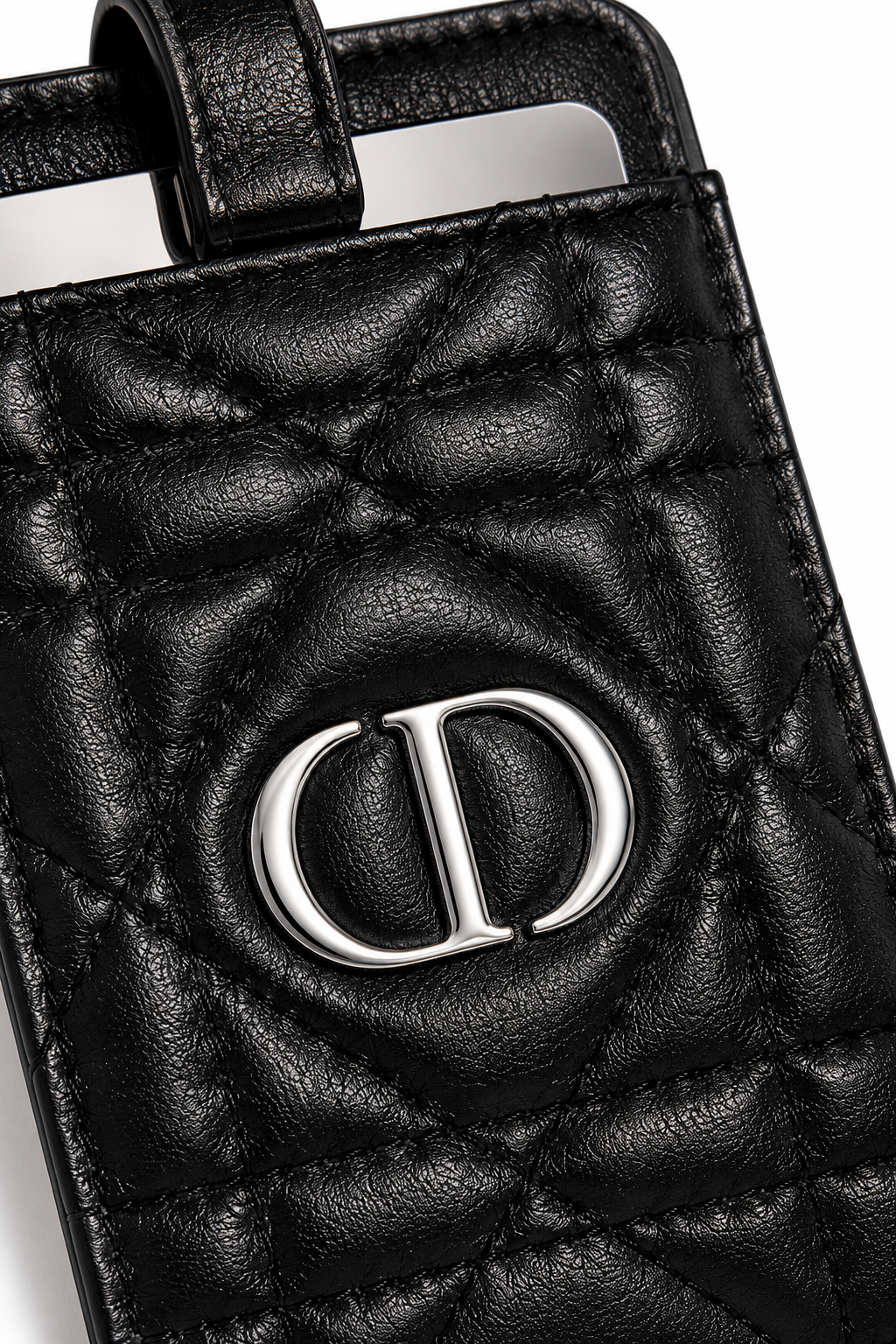 Dior Cannage Phone Card Holder Mirror – Limited Edition Dior Beauty 3-in-1 Phone Accessory