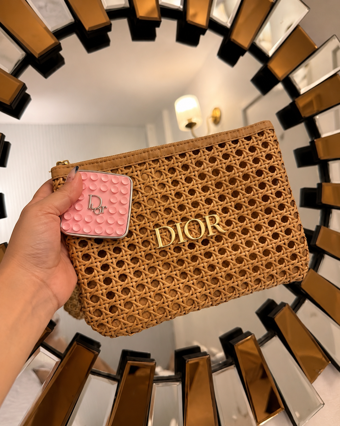 Dior Solar Escape Raffia Beauty Pouch – Limited Edition Dior Beauty Summer Cosmetic Bag